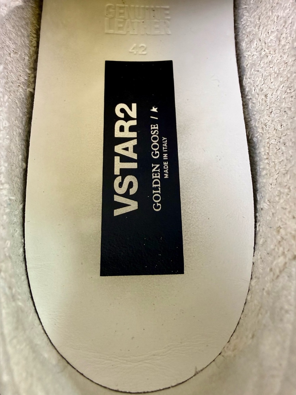 GOLDEN GOOSE VSTAR2 SNEAKERS IN DIRTY WHITE - Picture 7 of 8